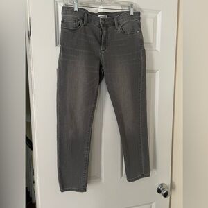 Gray Denim Jeans skinny ankle